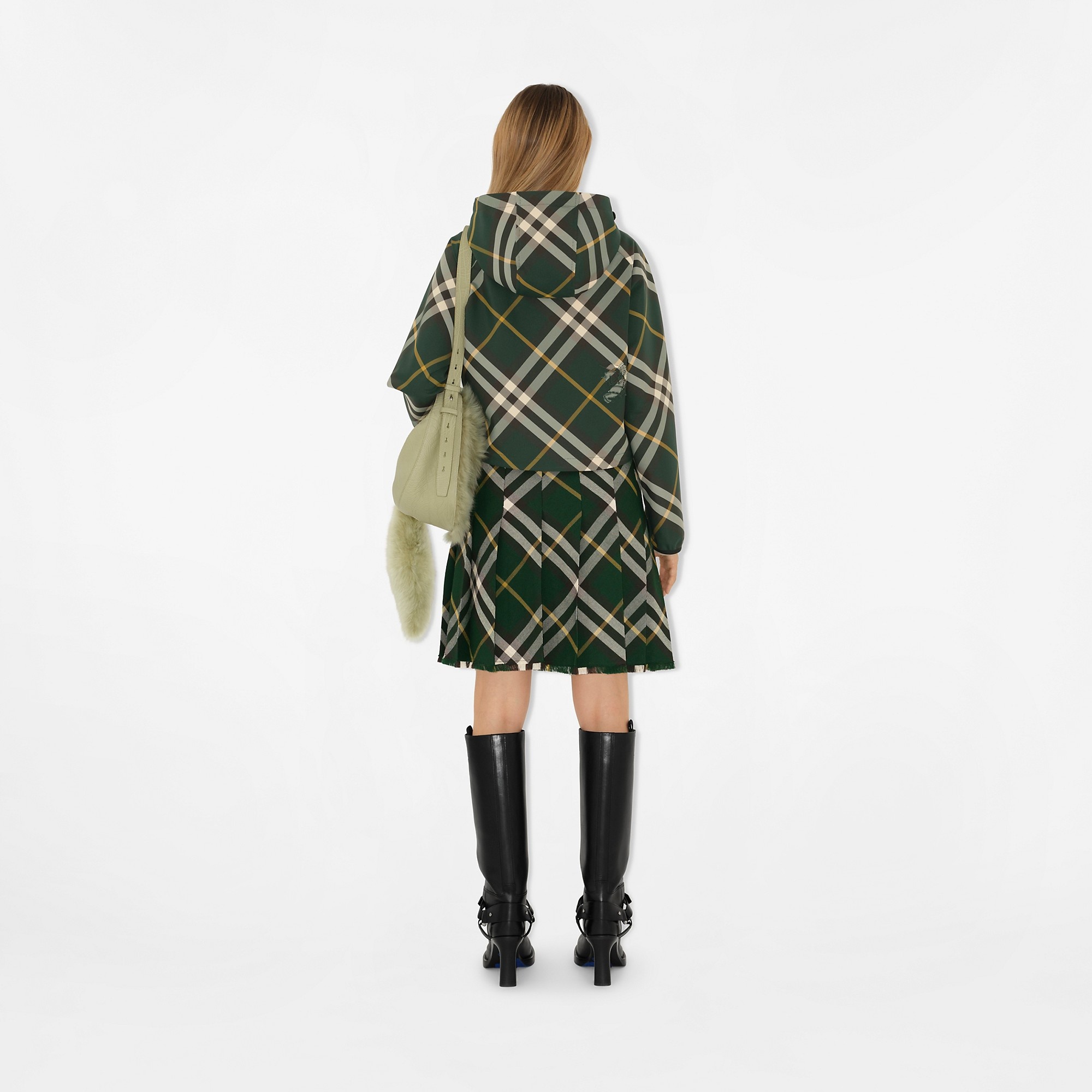 Cropped Check Lightweight Jacket - 4