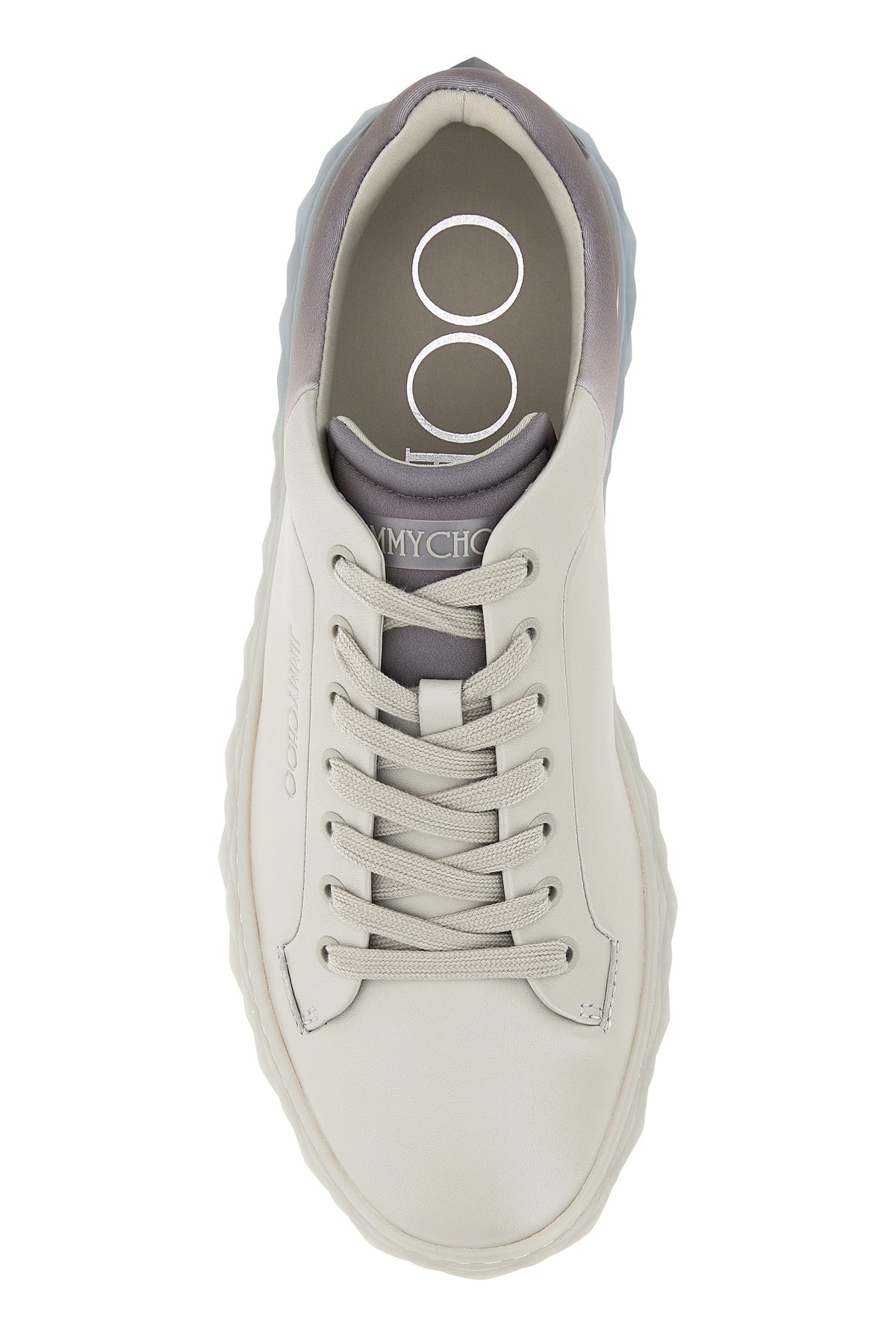 Grey leather Diamond Light/M sneakers - 4