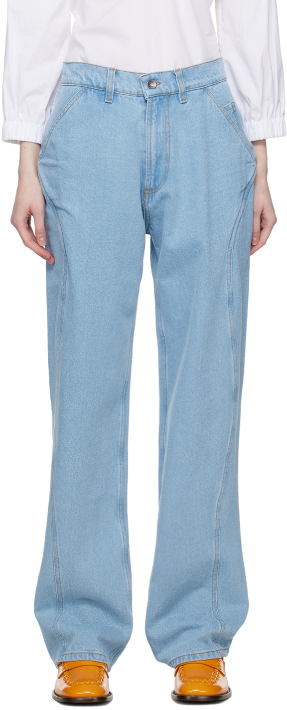 【関税込み】Henrik Vibskov インディゴ Engineered D ジーンズ HENRIK VIBSKOV Indigo Engineered D Jeans | REVERSIBLE