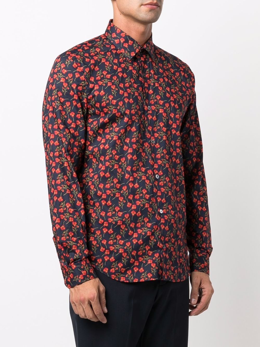 poppy print shirt - 3