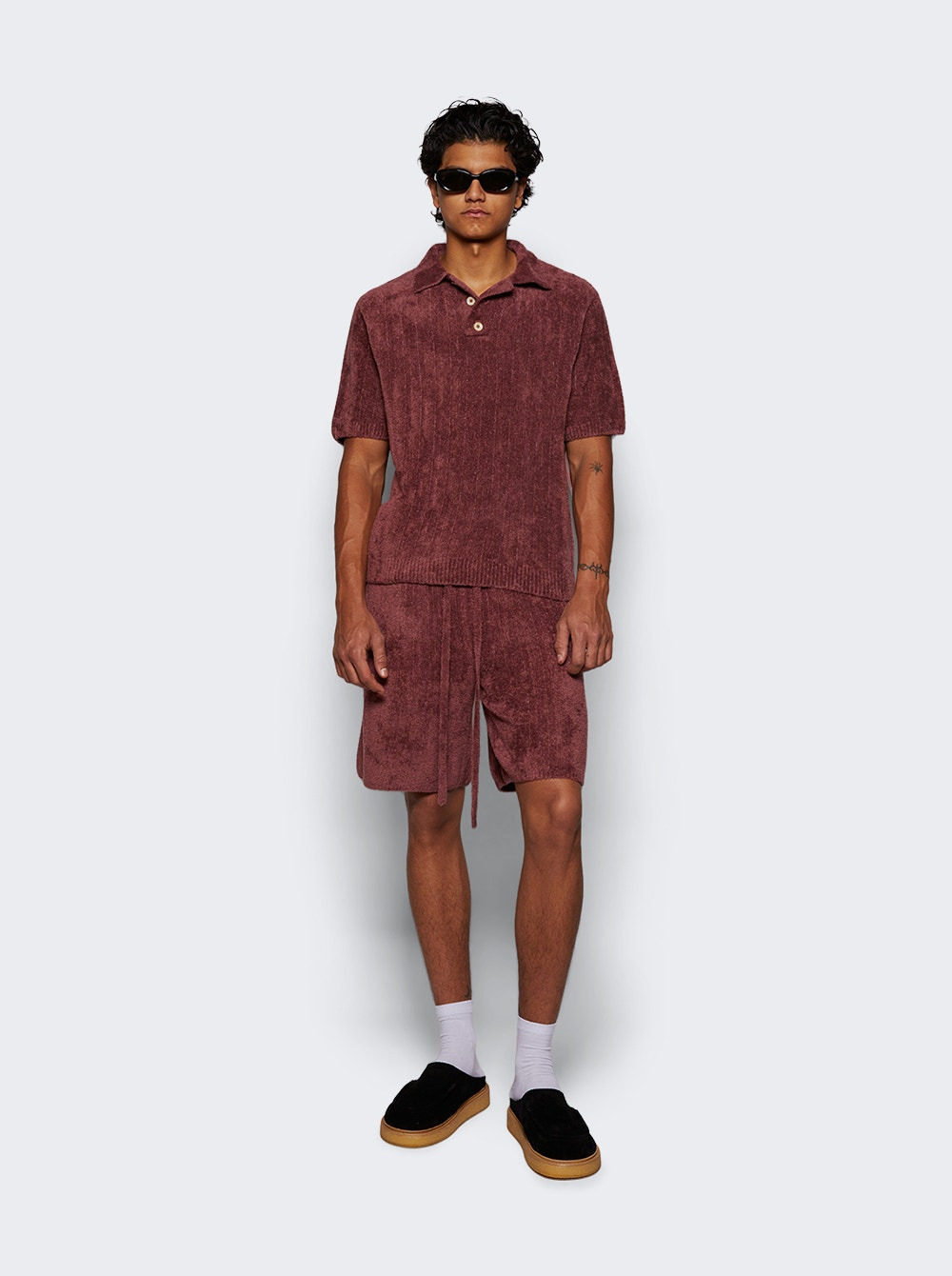Chenille Rib Polo Shirt Napa - 2