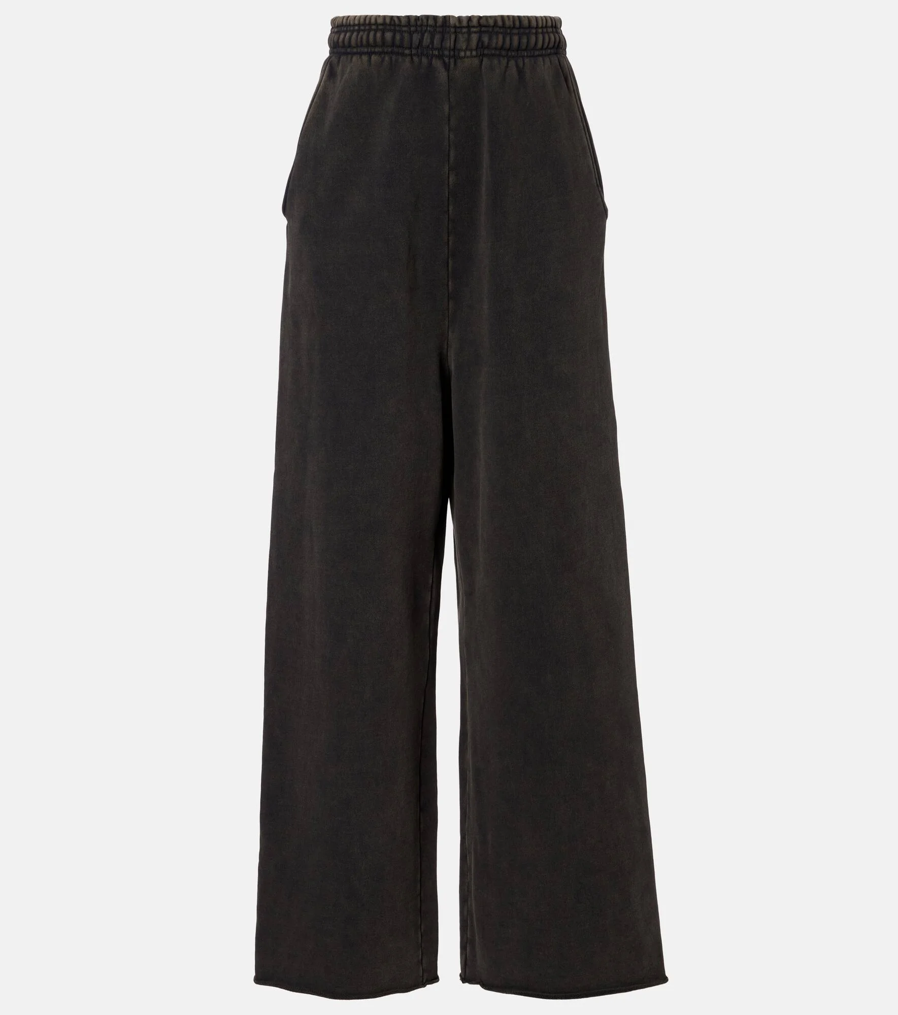 Full cotton fleece sweatpants - 1