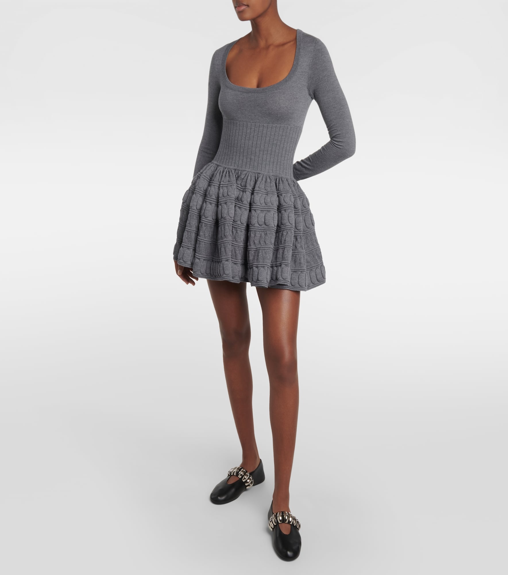 Wool-blend minidress - 2