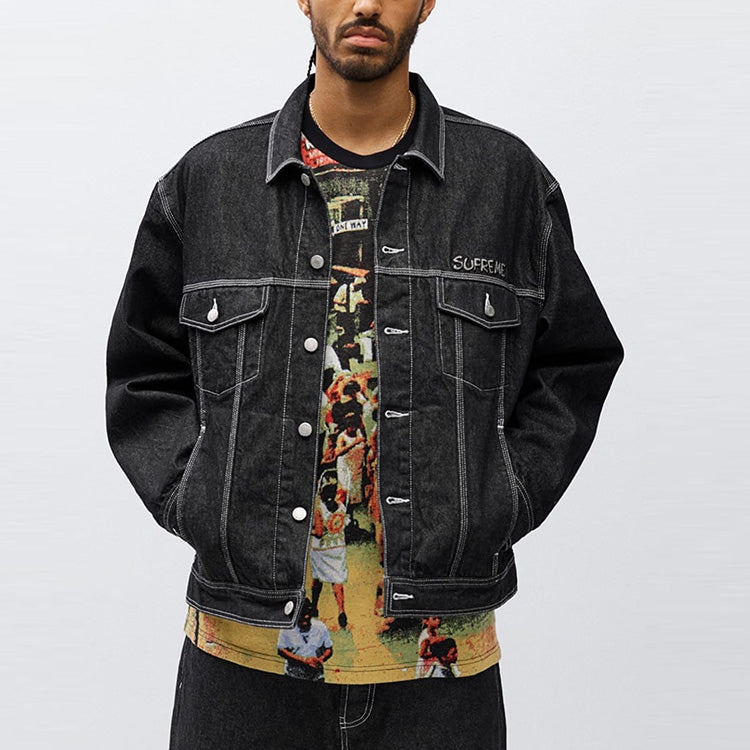 Supreme FW20 Week 1 Denim Jacket 'Black' SUP-FW20-008 - 3