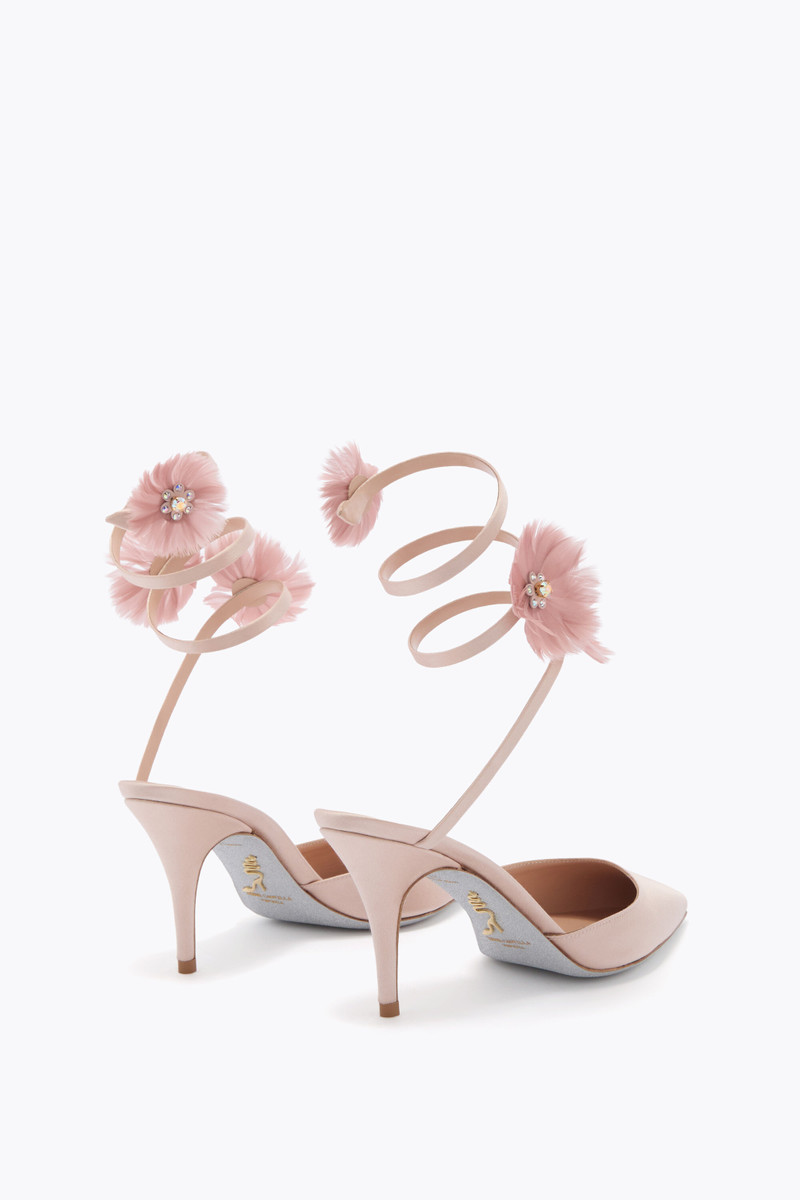 RENE CAOVILLA JOLENE POWDER PINK PUMP 80 outlook
