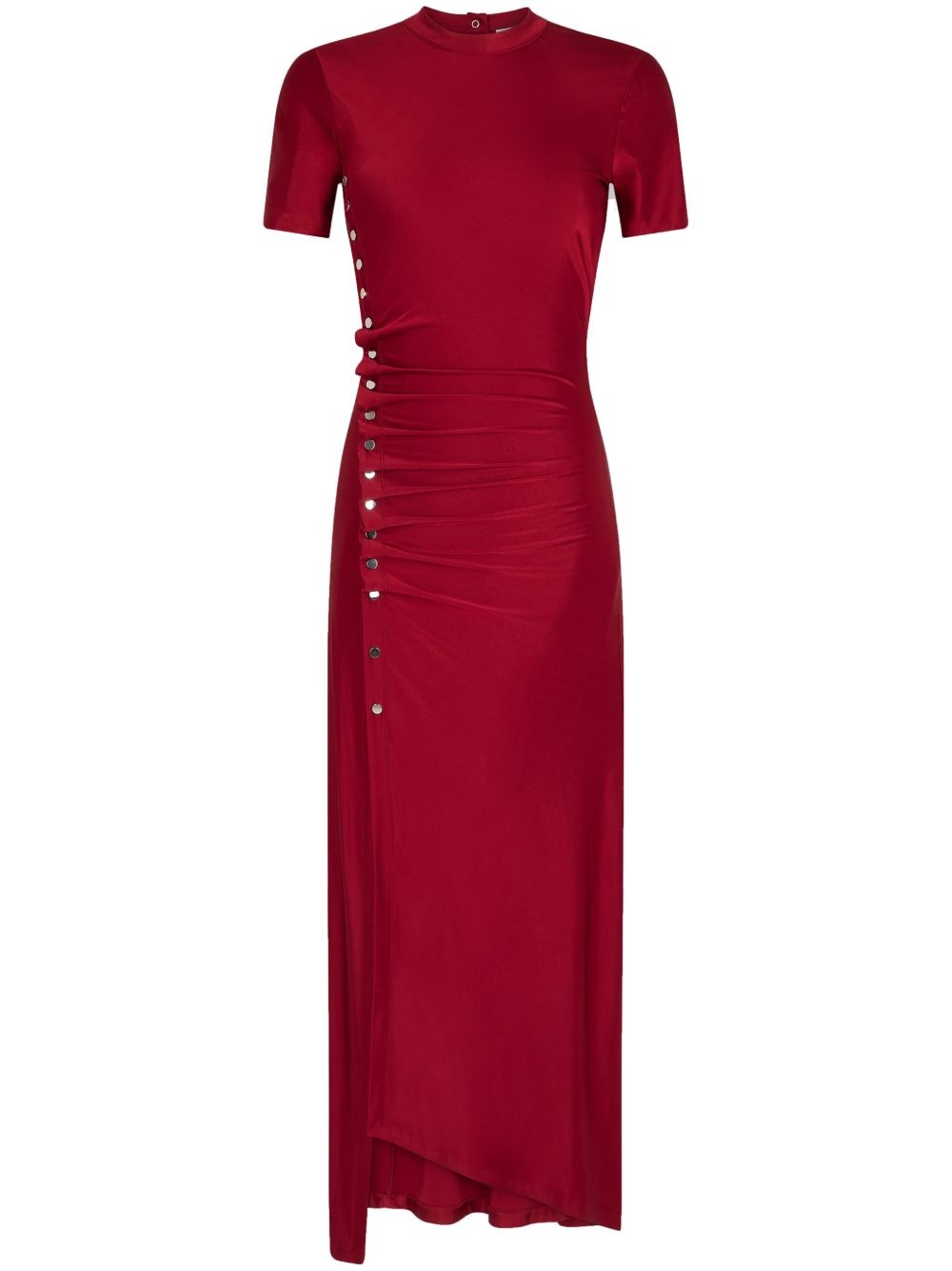 gathered jersey maxi dress - 1