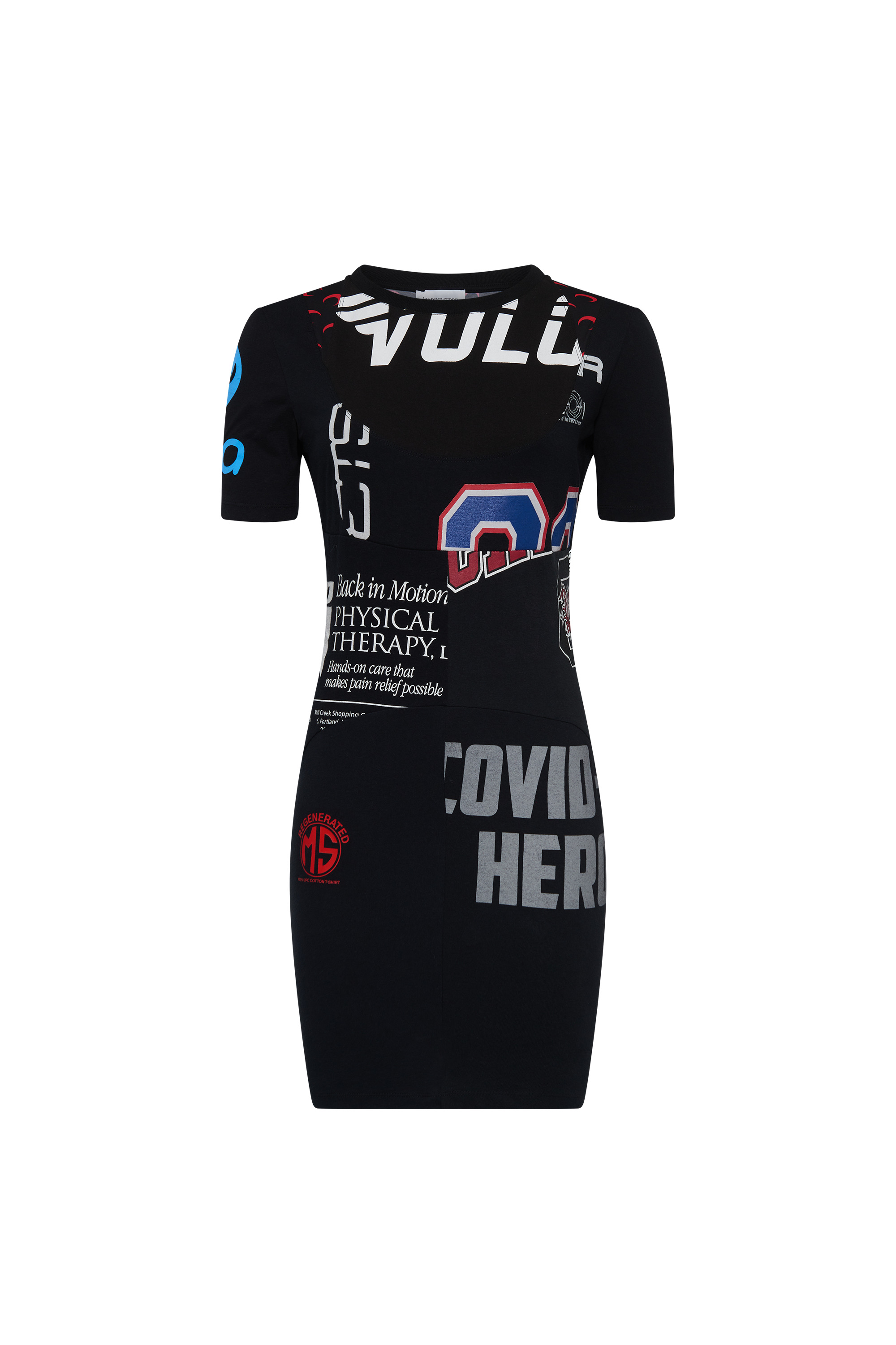 Upcycled Graphic T-Shirts Mini Dress - 9