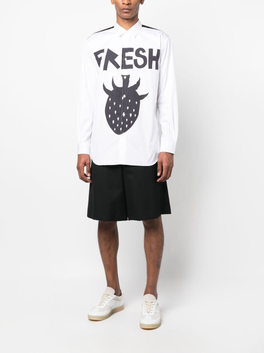 graphic-print cotton shirt - 2