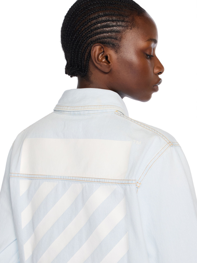 Diag Long Sleeve Denim Shirt 5