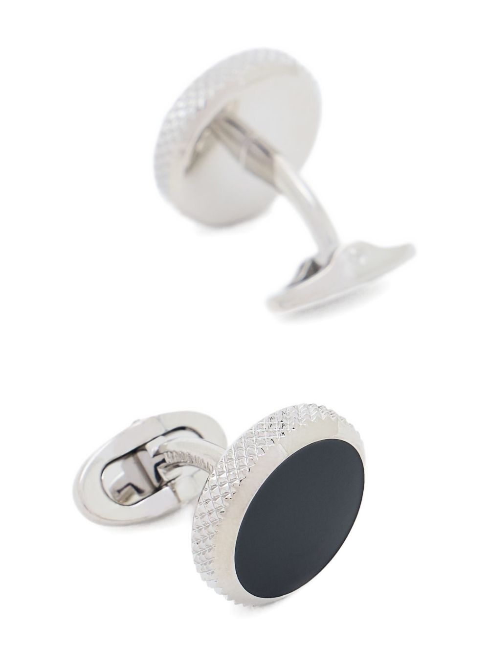 STERLING SILVER ONYX CUFFLINKS - 2