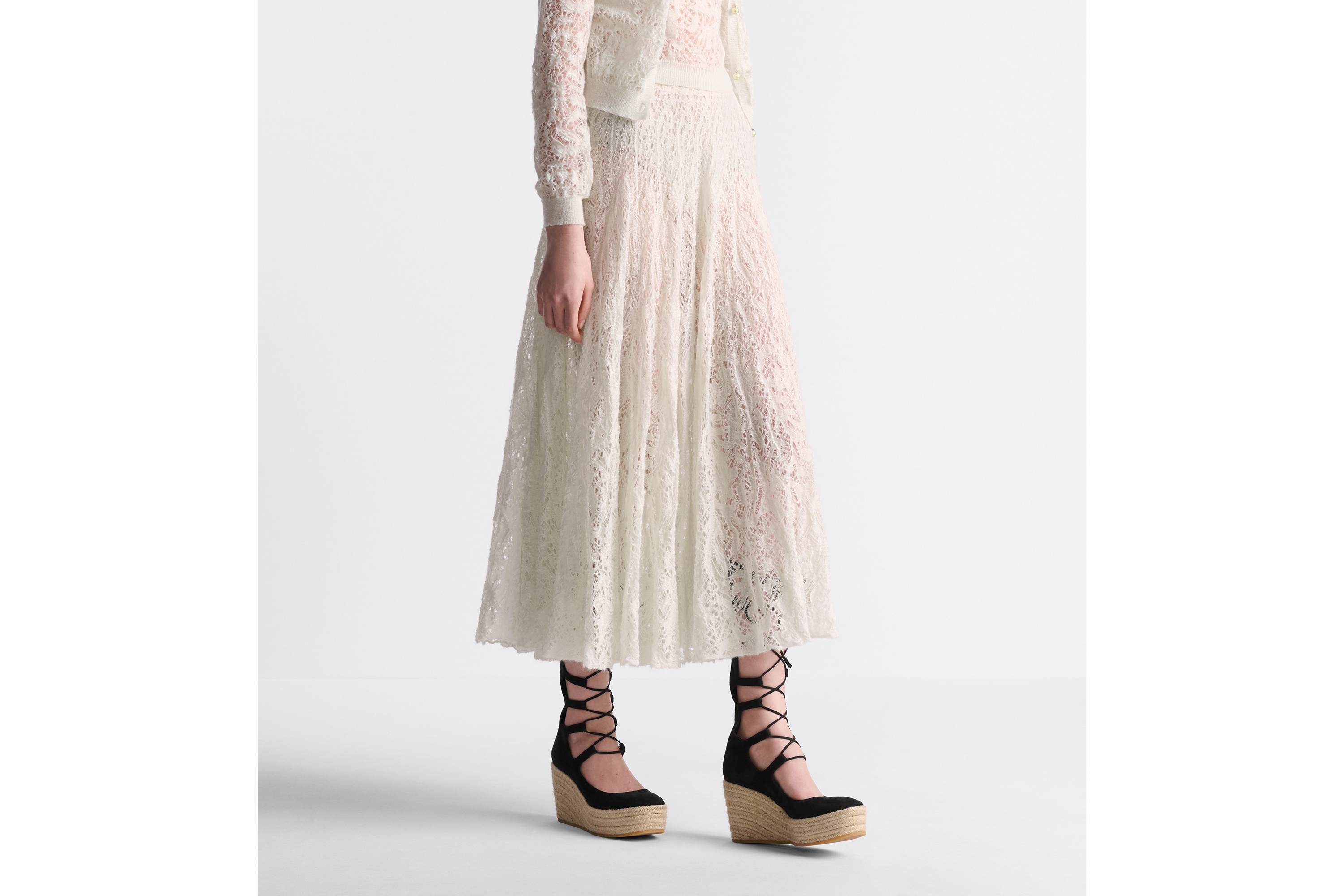 Flared Mid-Length Skirt - 4