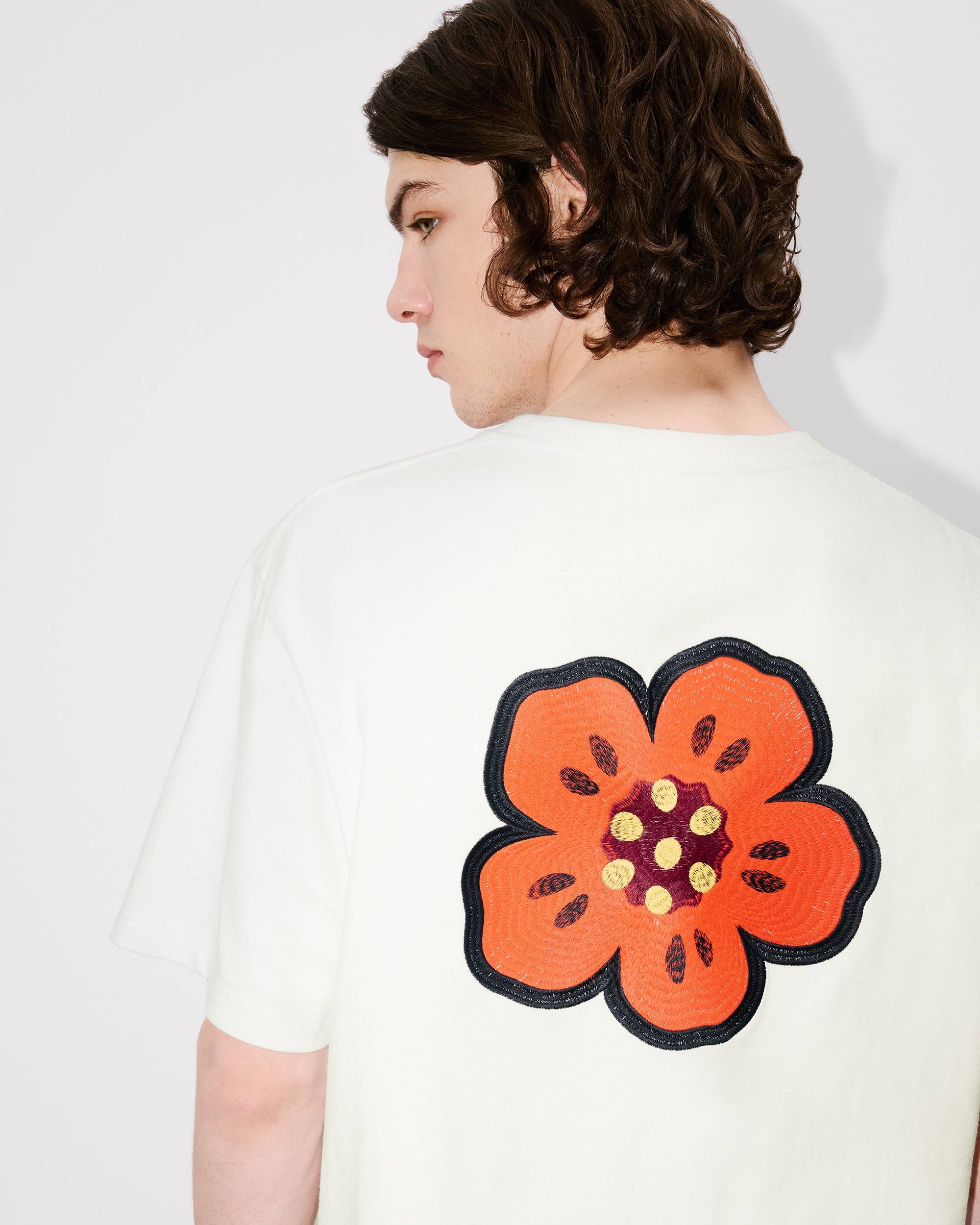 'Boke Flower' embroidered T-shirt in cotton - 6
