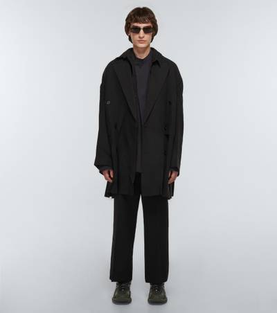 BALENCIAGA Oversized linen coat outlook
