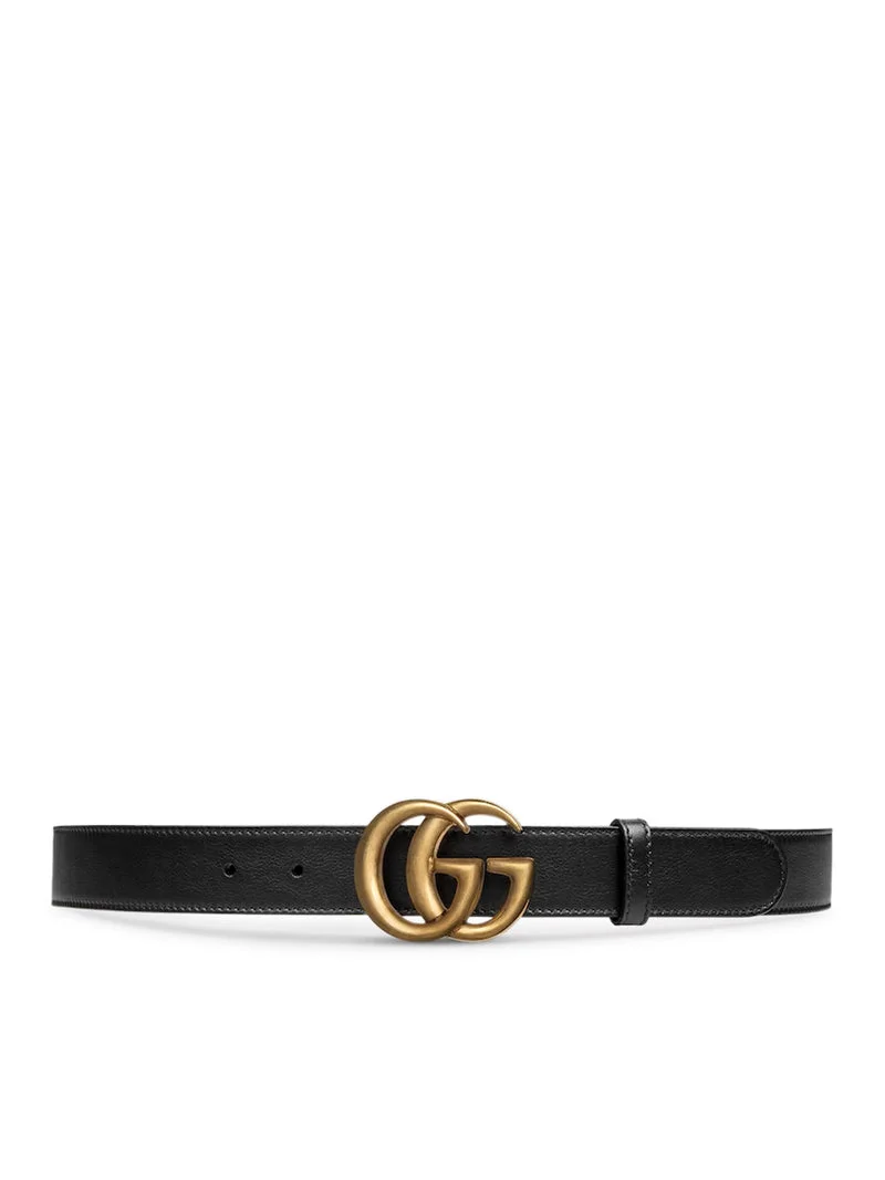 Gucci Men Gg Marmont Thin Belt - 1