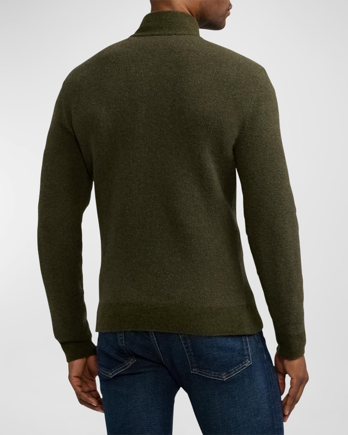 Men's Birdseye Quarter-Zip Sweater - 4