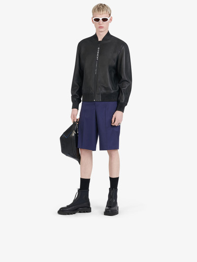 Givenchy GIVENCHY bomber in leather outlook