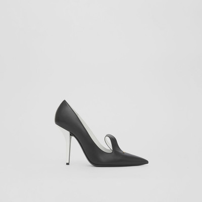 Burberry Two-tone Leather Point-toe Pumps outlook