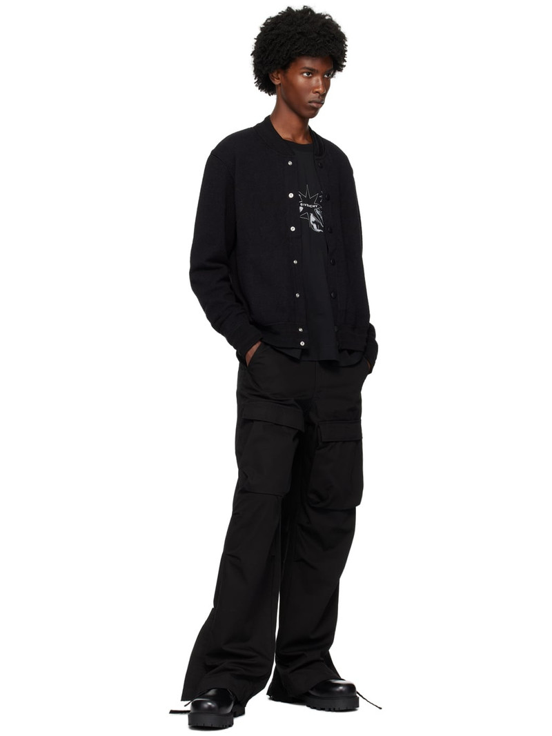 Givenchy Black Jacquard Logo Bomber Jacket outlook