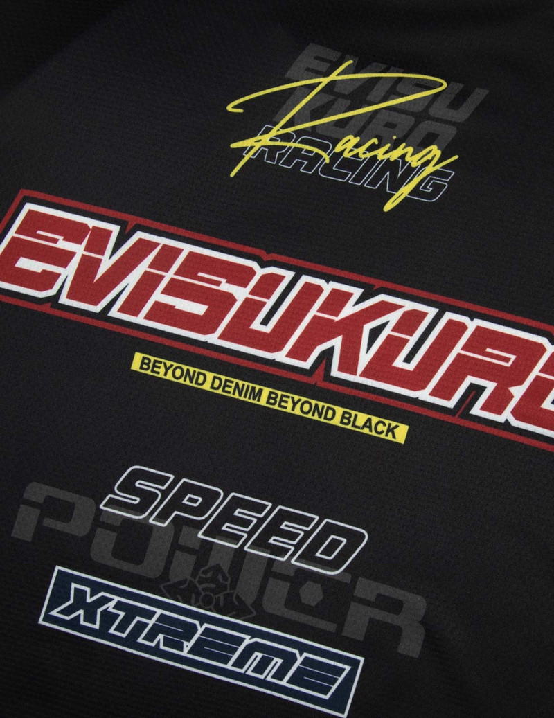 Chrome Fire and Multi-Logo Regular Fit Long-Sleeve Racing T-Shirt 12