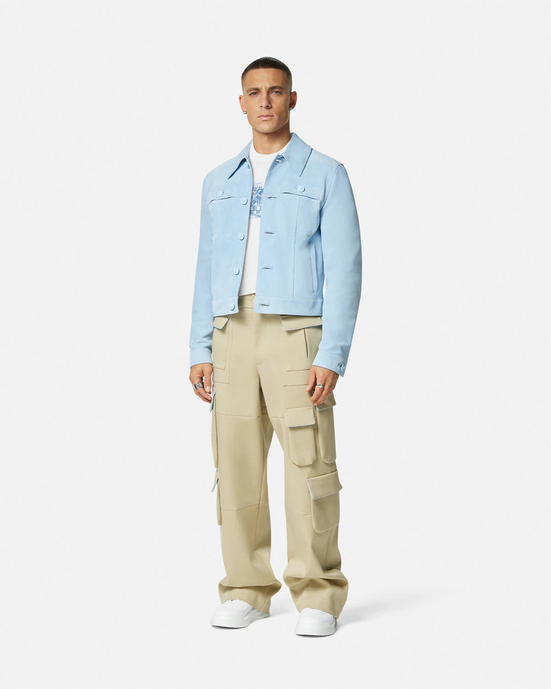 VERSACE Embroidered Contrasto Logo T-Shirt outlook