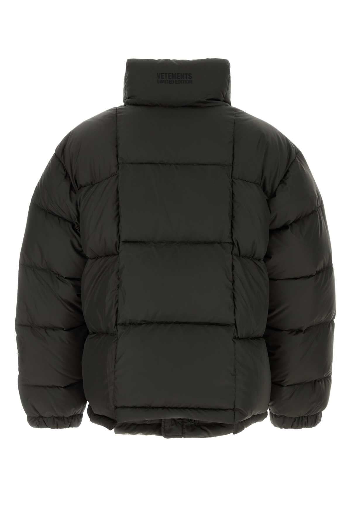 Vetements Men Dark Brown Polyester Down Jacket - 2