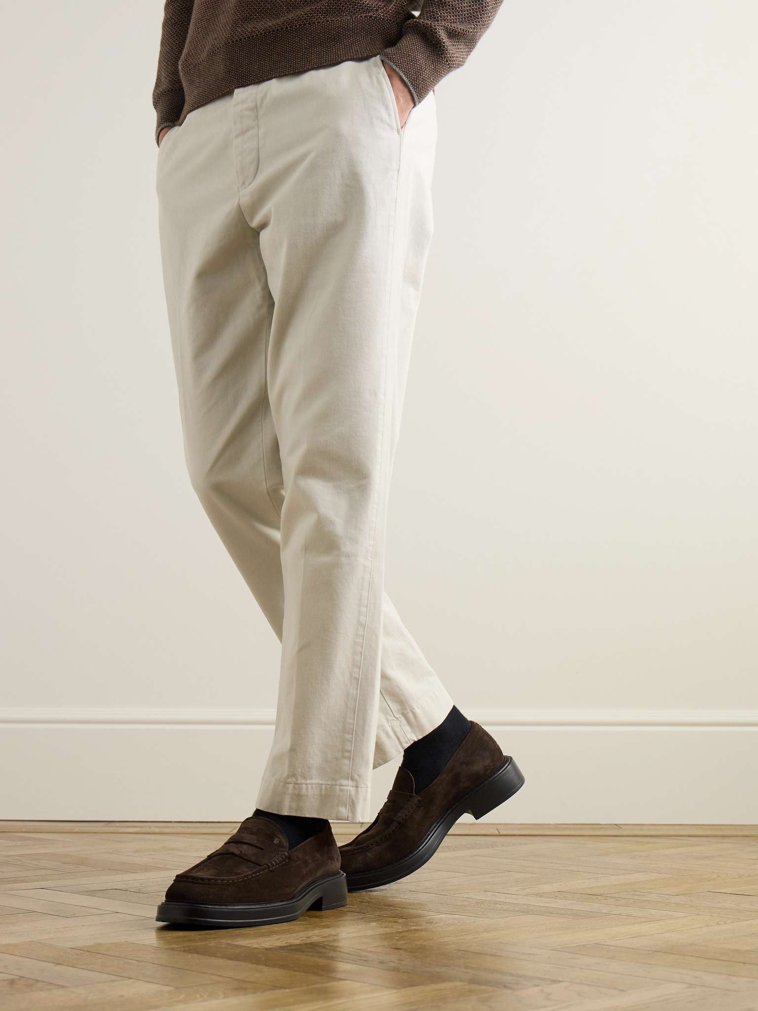 Logo-Debossed Suede Penny Loafers - 2