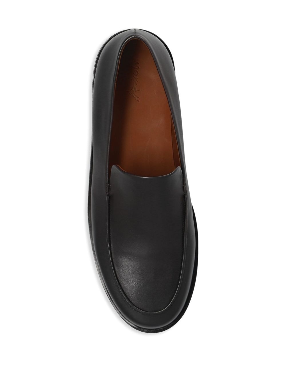 almond-toe leather loafers - 4