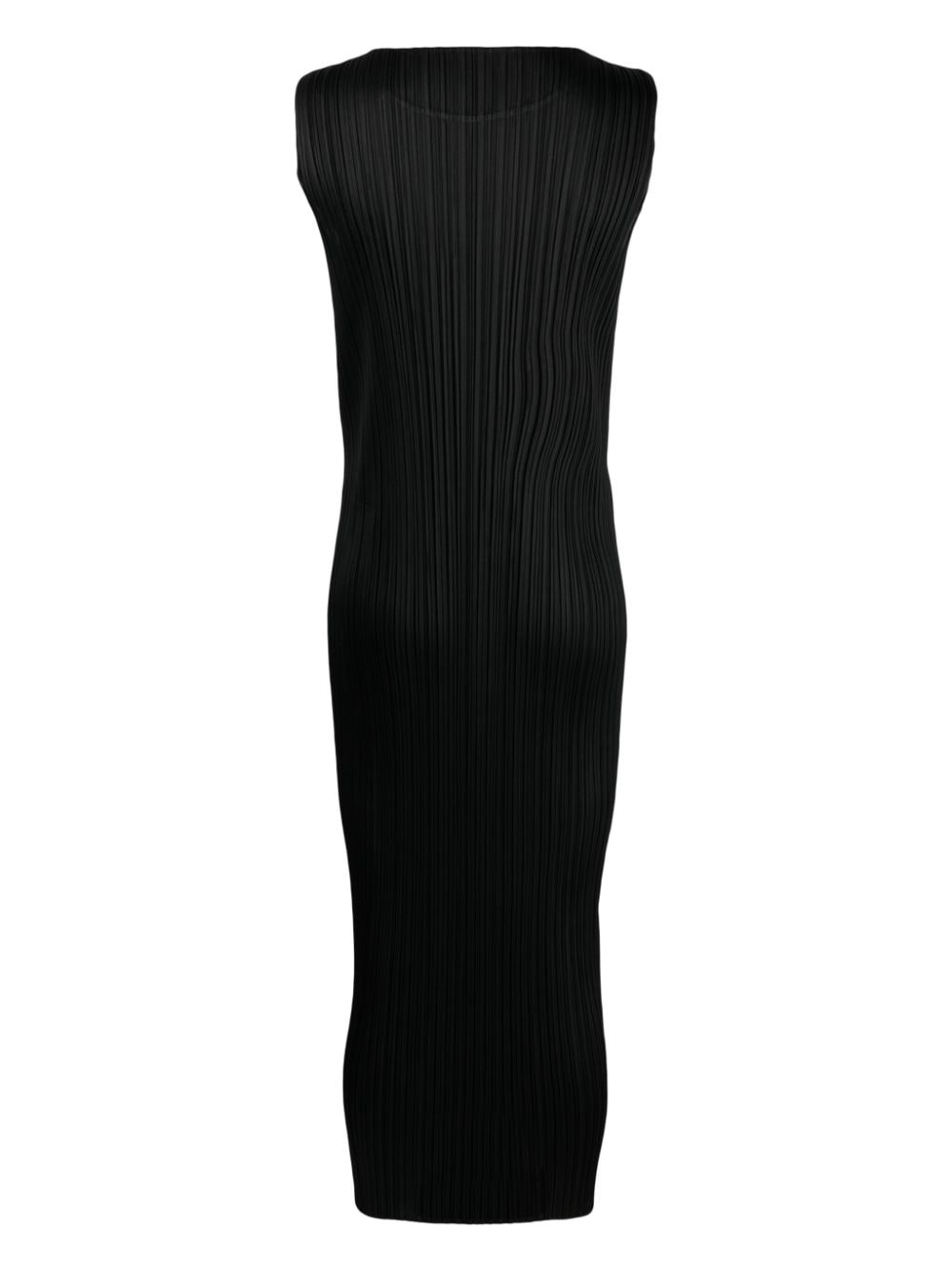 sleeveless plissÃ© maxi dress - 2