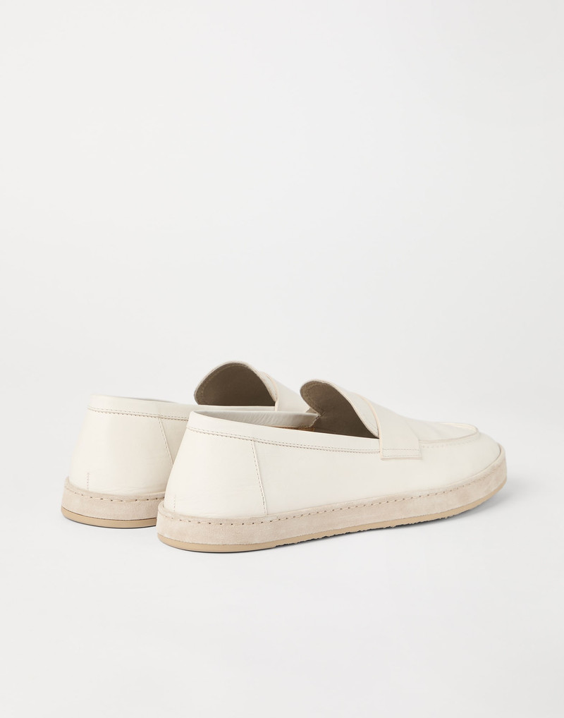 Brunello Cucinelli Soft calfskin loafer sneakers outlook