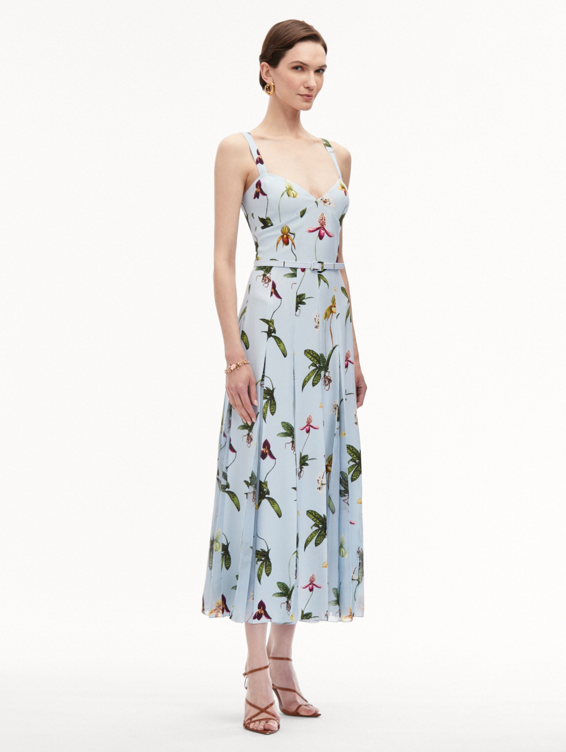ORCHID CADY INSET MAXI DRESS - 4