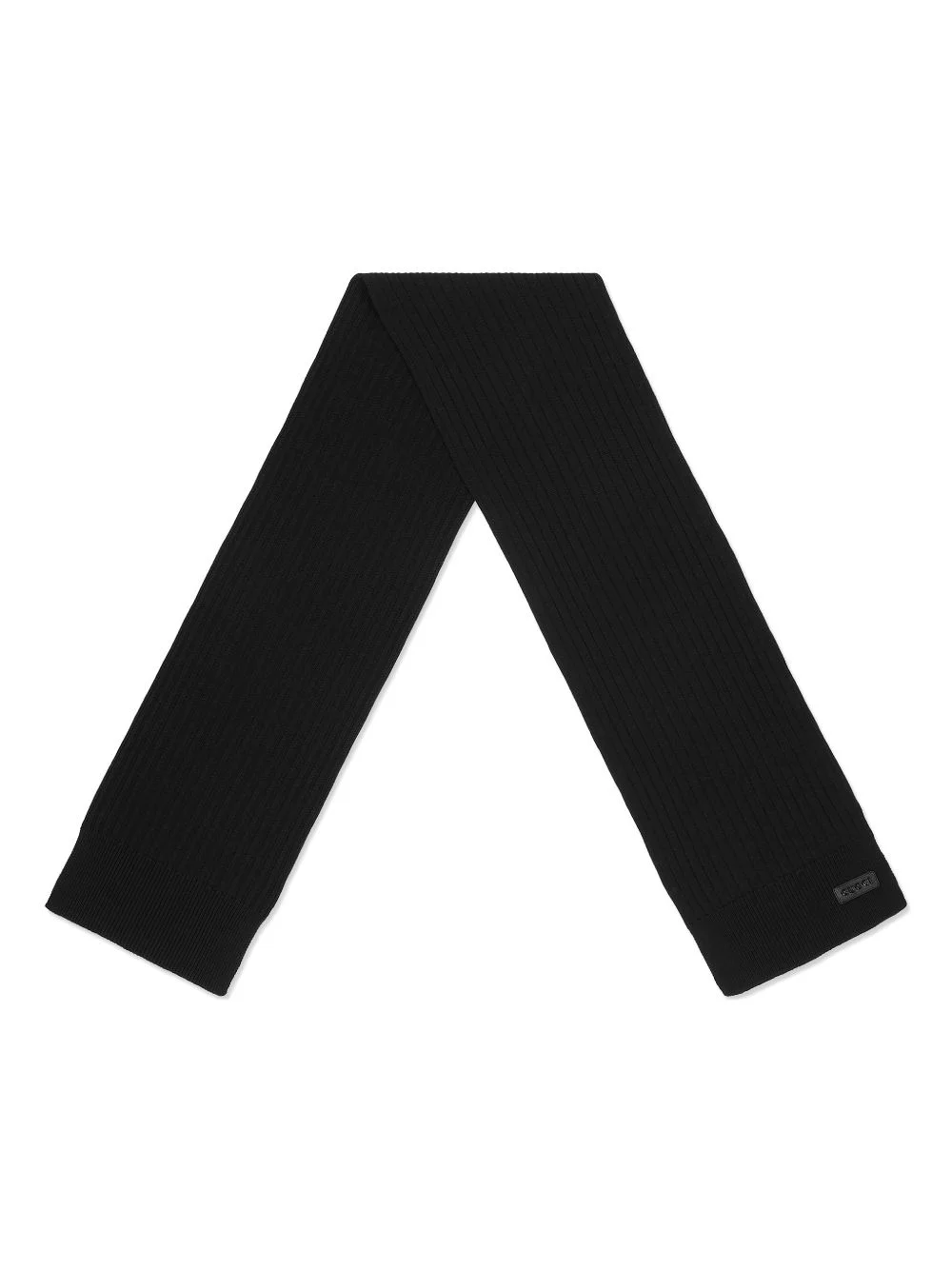 ribbed wool scarf - 1