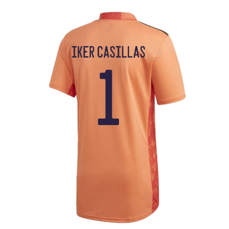 adidas adidas 2020-2021 Spain Home Goalkeeper Jersey 'Orange Black' FI6247 outlook