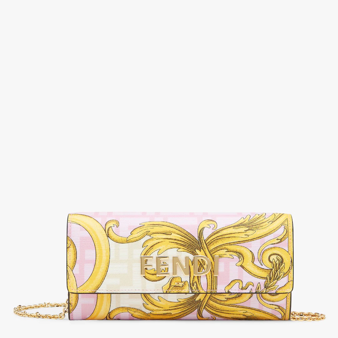 Fendace wallet in multicolor fabric - 1