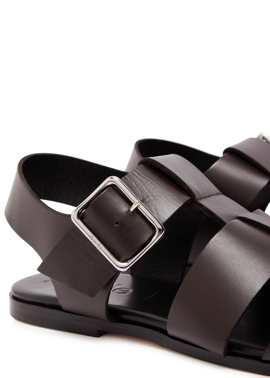 Aeyde Whit Leather Fisherman Sandals - 4