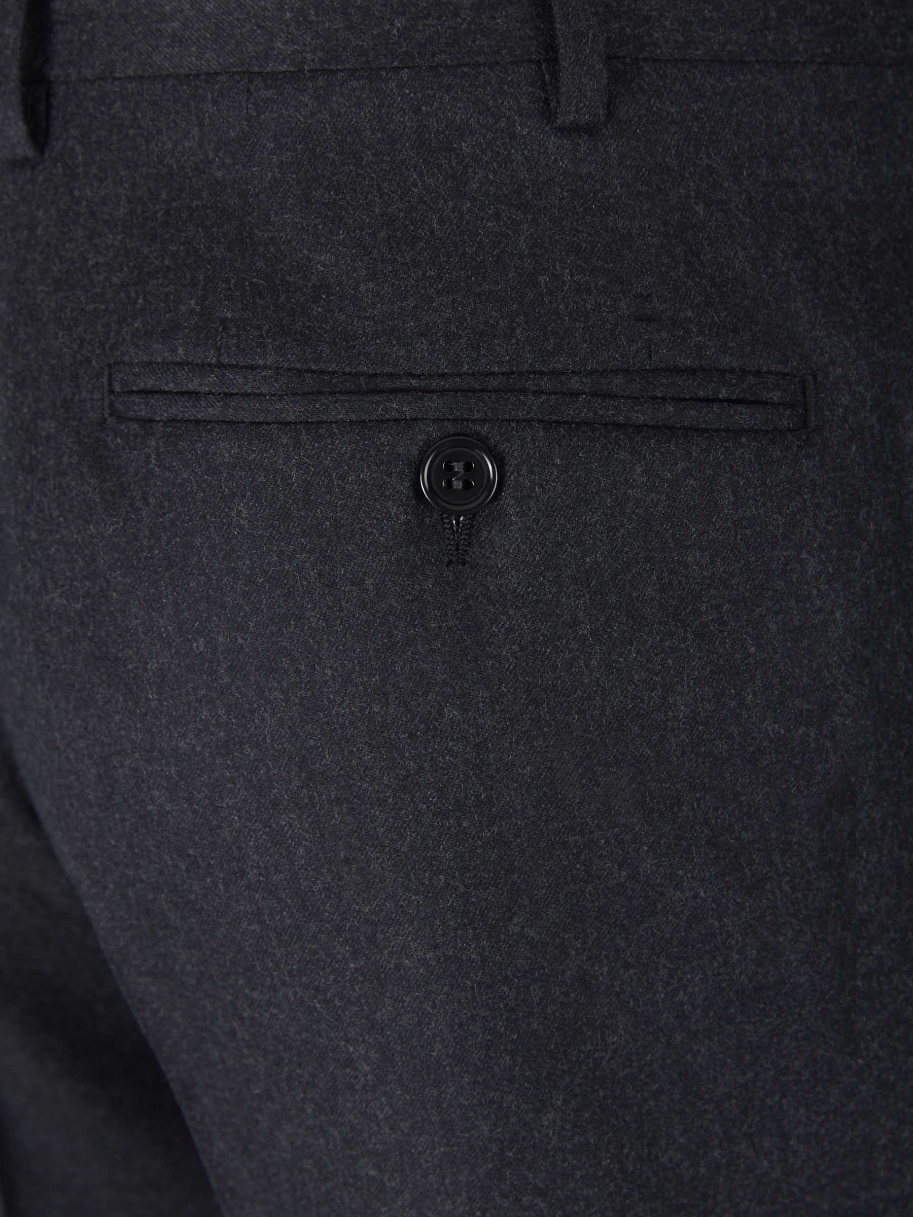 WOOL FLANNEL TROUSERS - 4