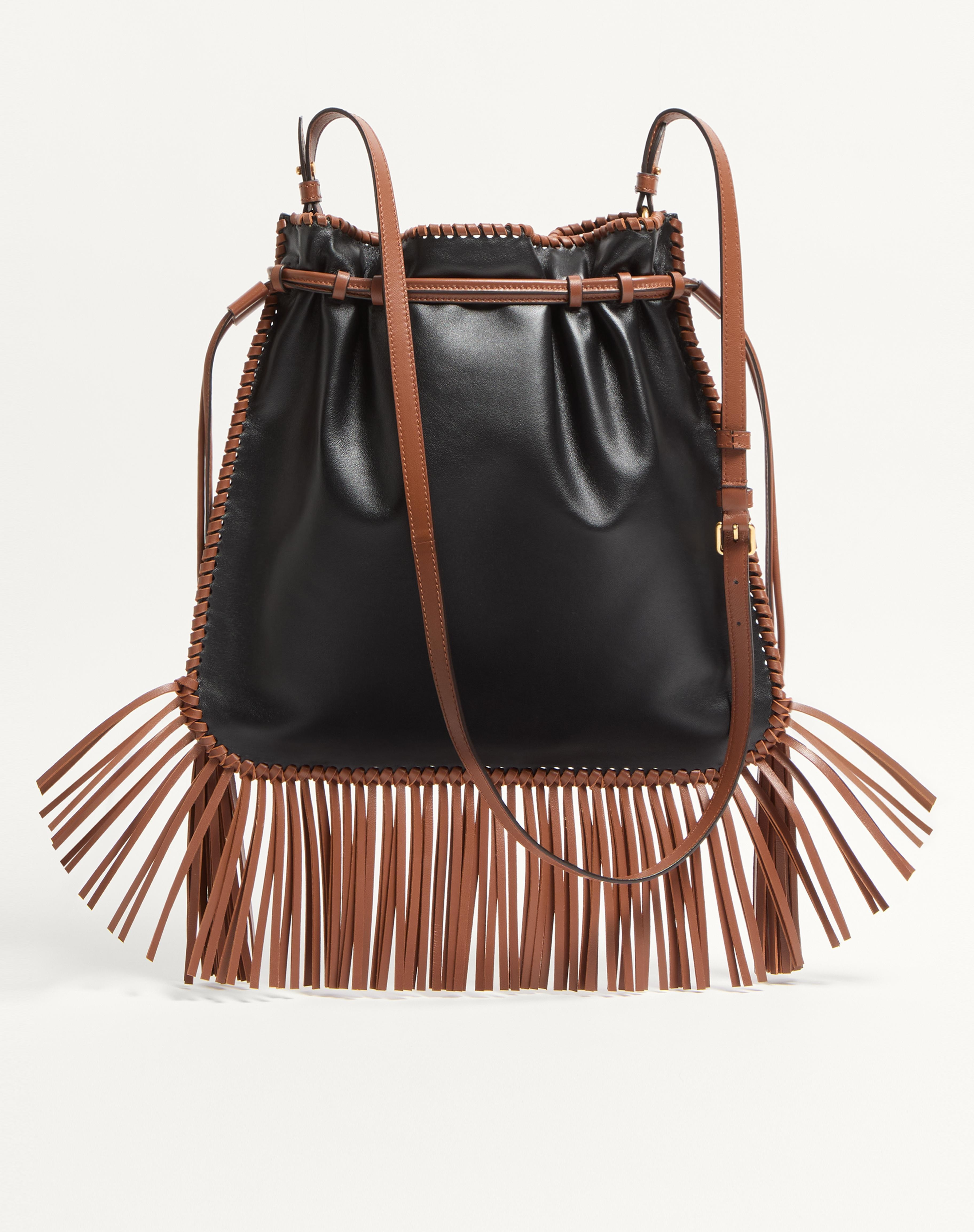 VALENTINO GARAVANI NELLCÔTE ALICE EMBROIDERED BAG WITH FRINGES - 5