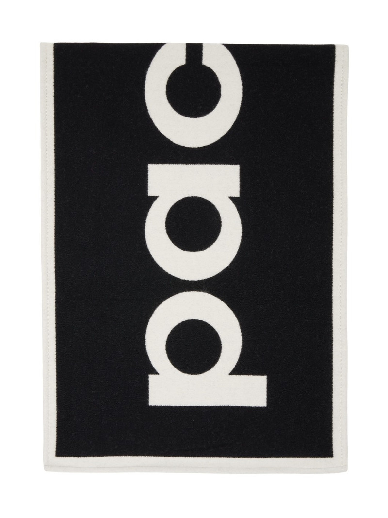 Black Signature Logo Scarf 1