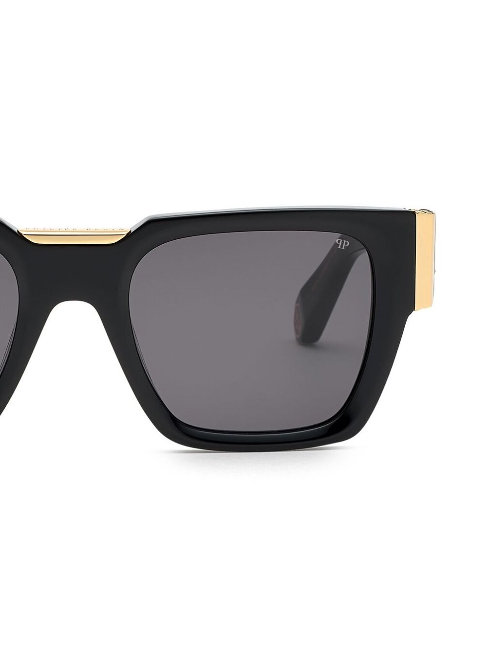 Philipp Plein logo-plaque square-frame Sunglasses - Farfetch