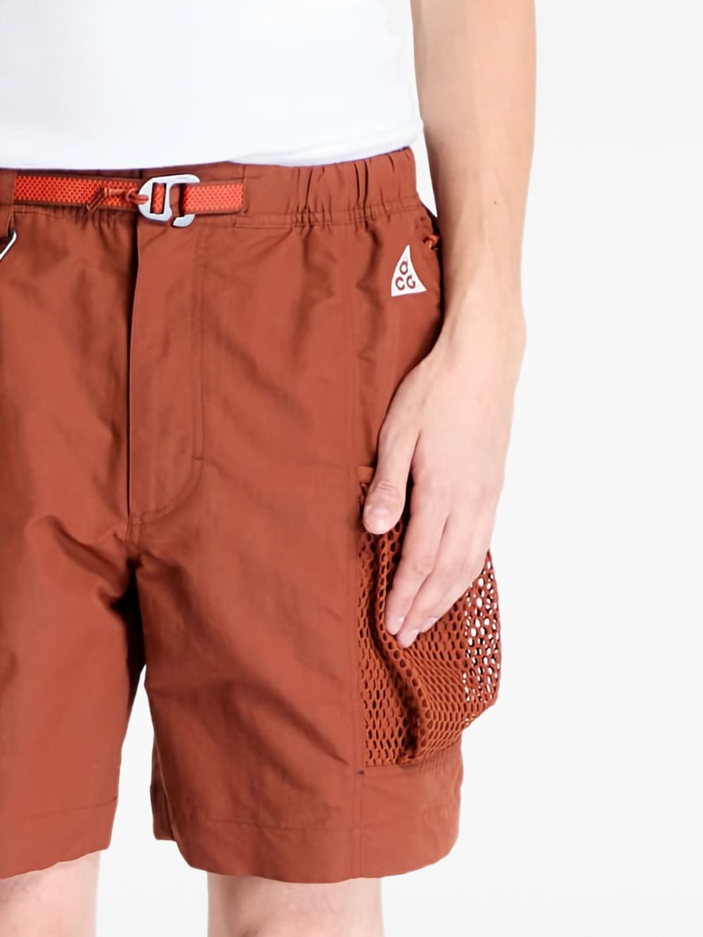 mesh-pocket cargo shorts - 2