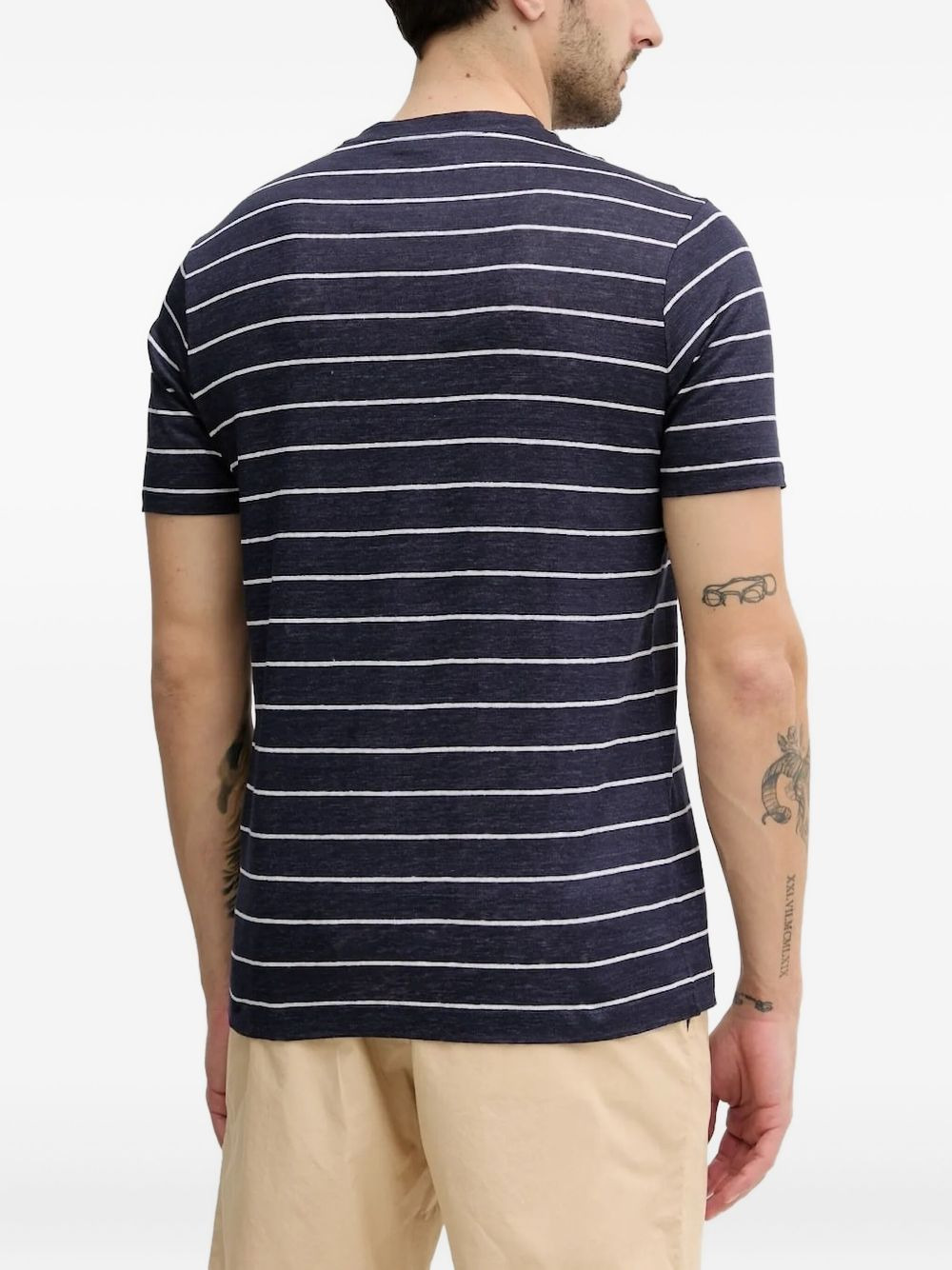 striped linen t-shirt - 2