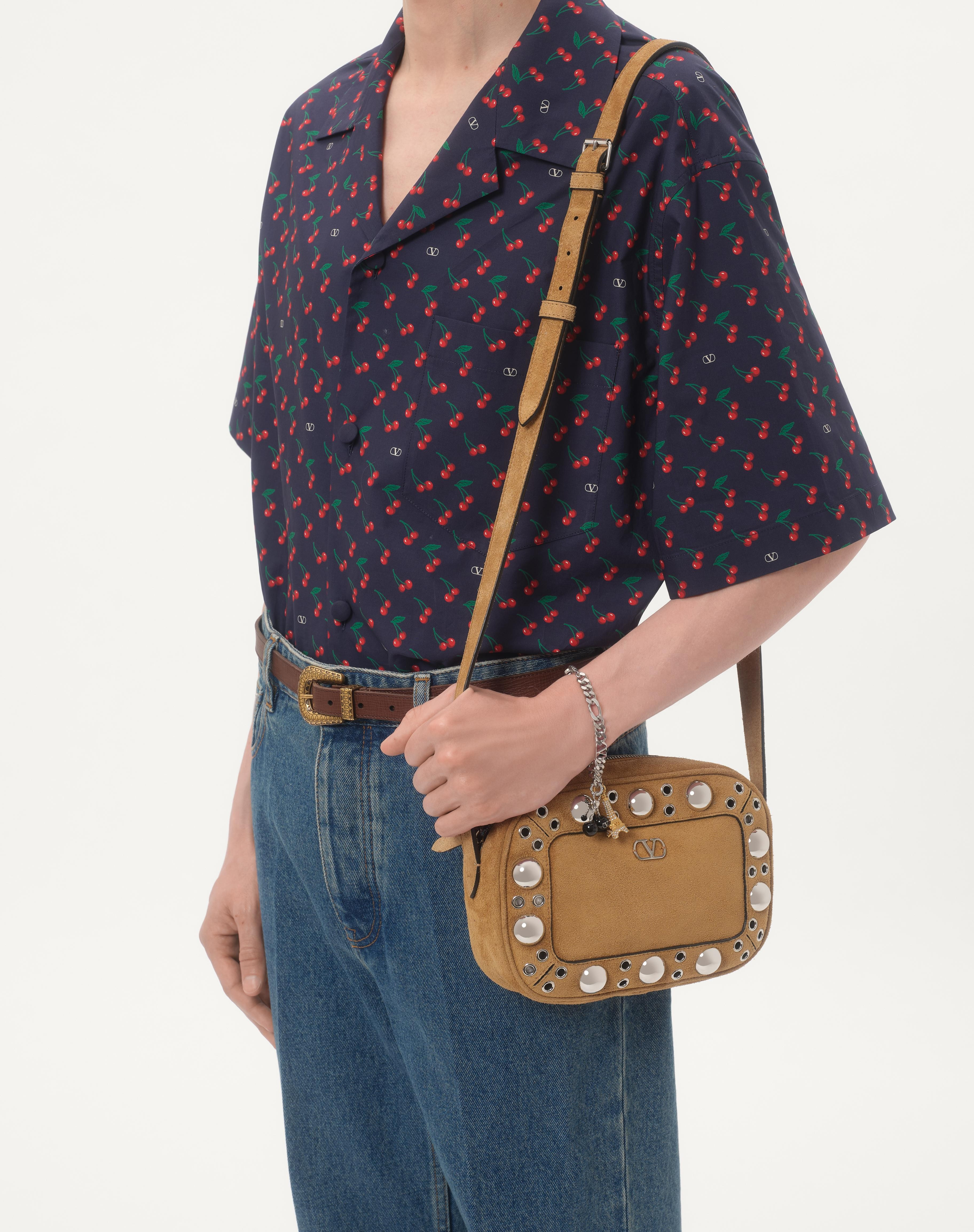 COTTON POPLIN BOWLING SHIRT WITH CHERRYFIC PRINT - 3