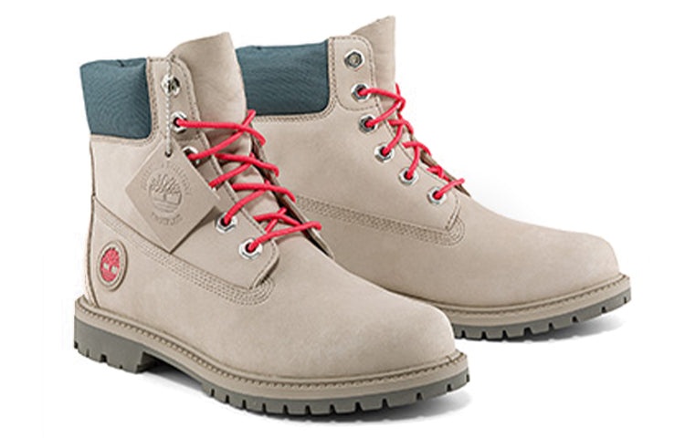 (WMNS) Timberland Heritage 6 Inch Boots 'Beige Nubuck' A5M8ZW - 3