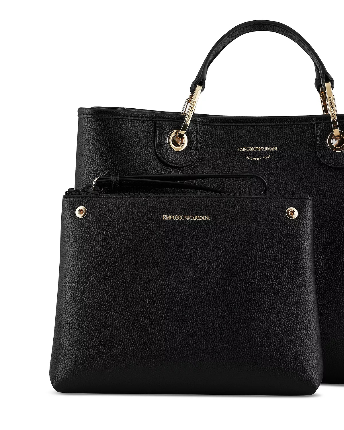 MyEA Medium Black Shopper Tote Bag - 6