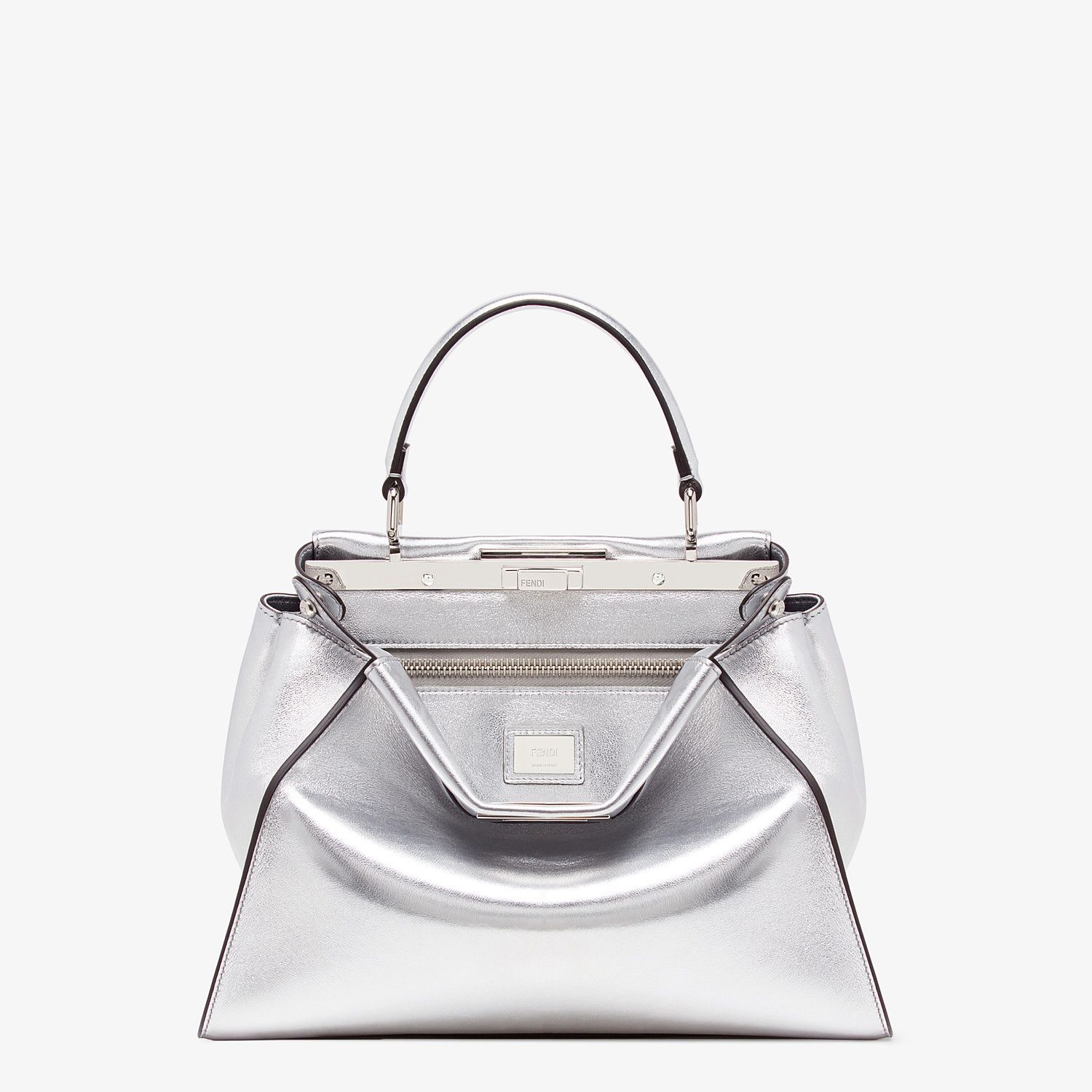 Silver leather bag - 1