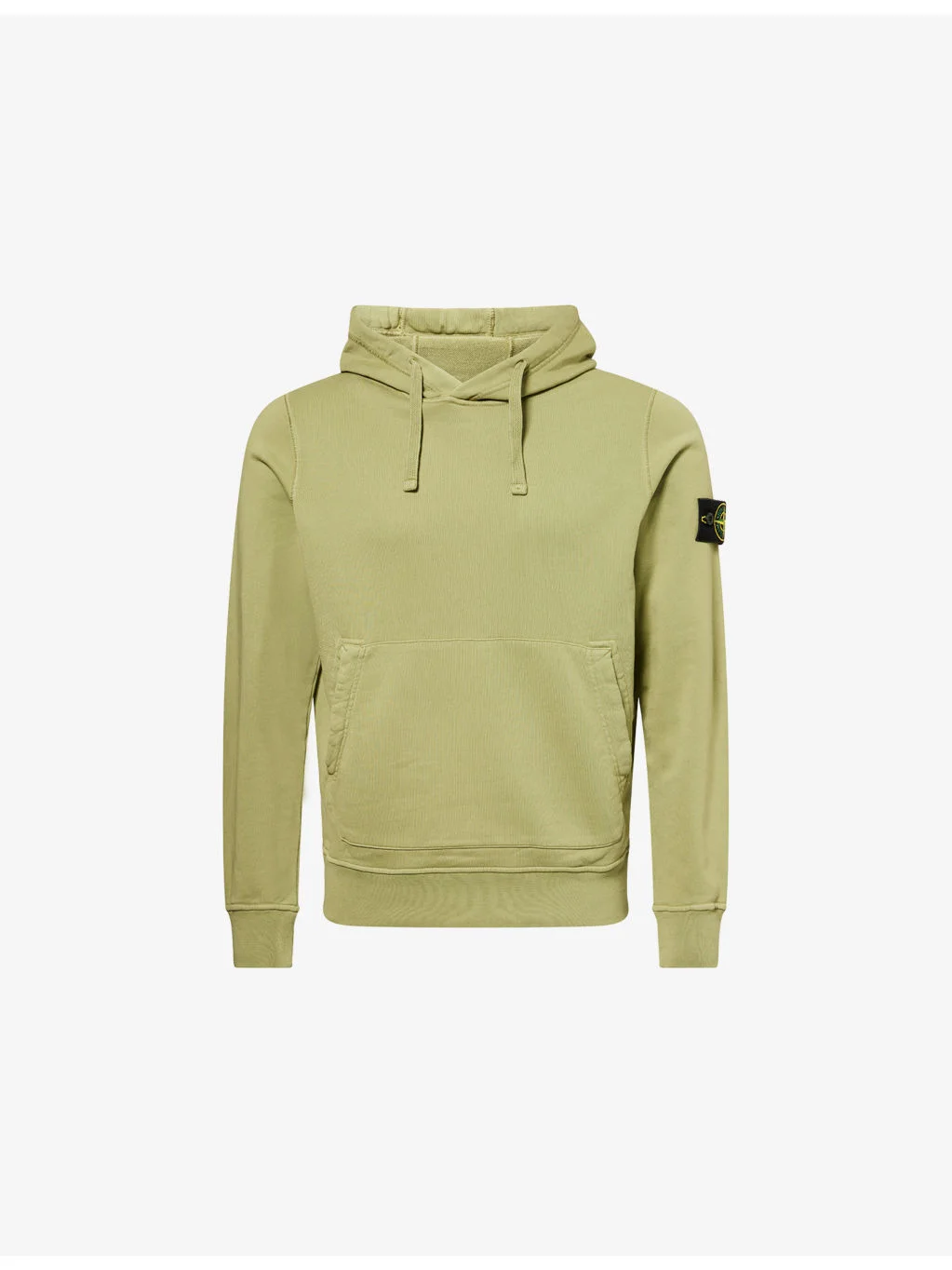 Kangaroo-Pocket Brand-Badge Cotton-Jersey Hoody - 1