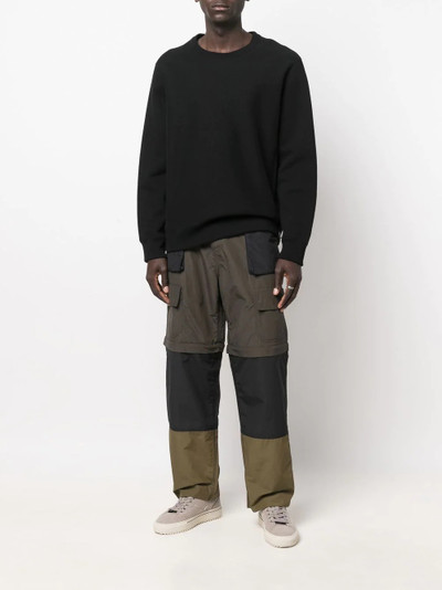 Maison Kitsuné panelled straight-leg trousers outlook