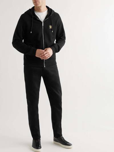 Belstaff Logo-Appliquéd Cotton-Jersey Zip-Up Hoodie outlook