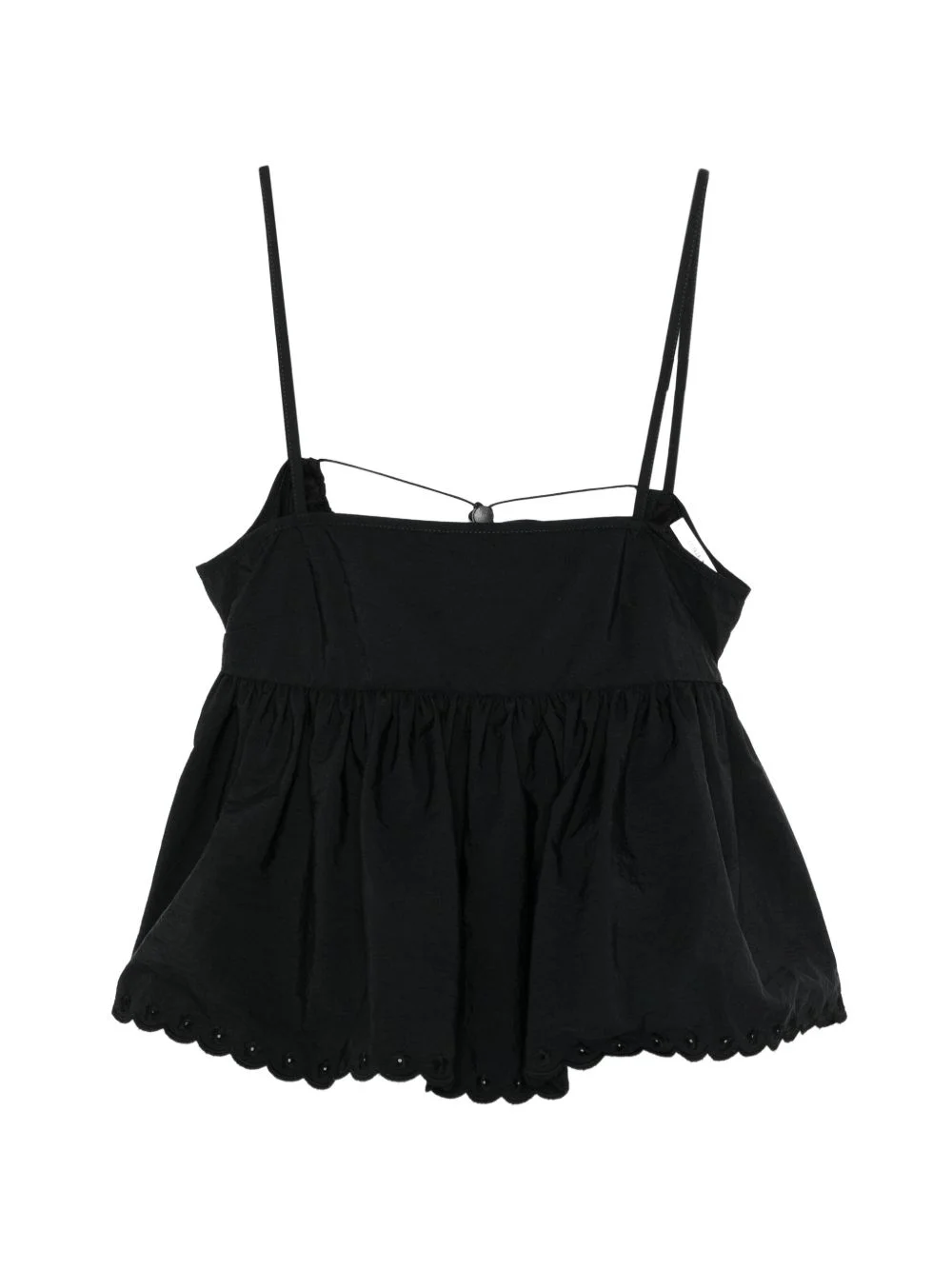 Selena embroidered taffeta top - 1