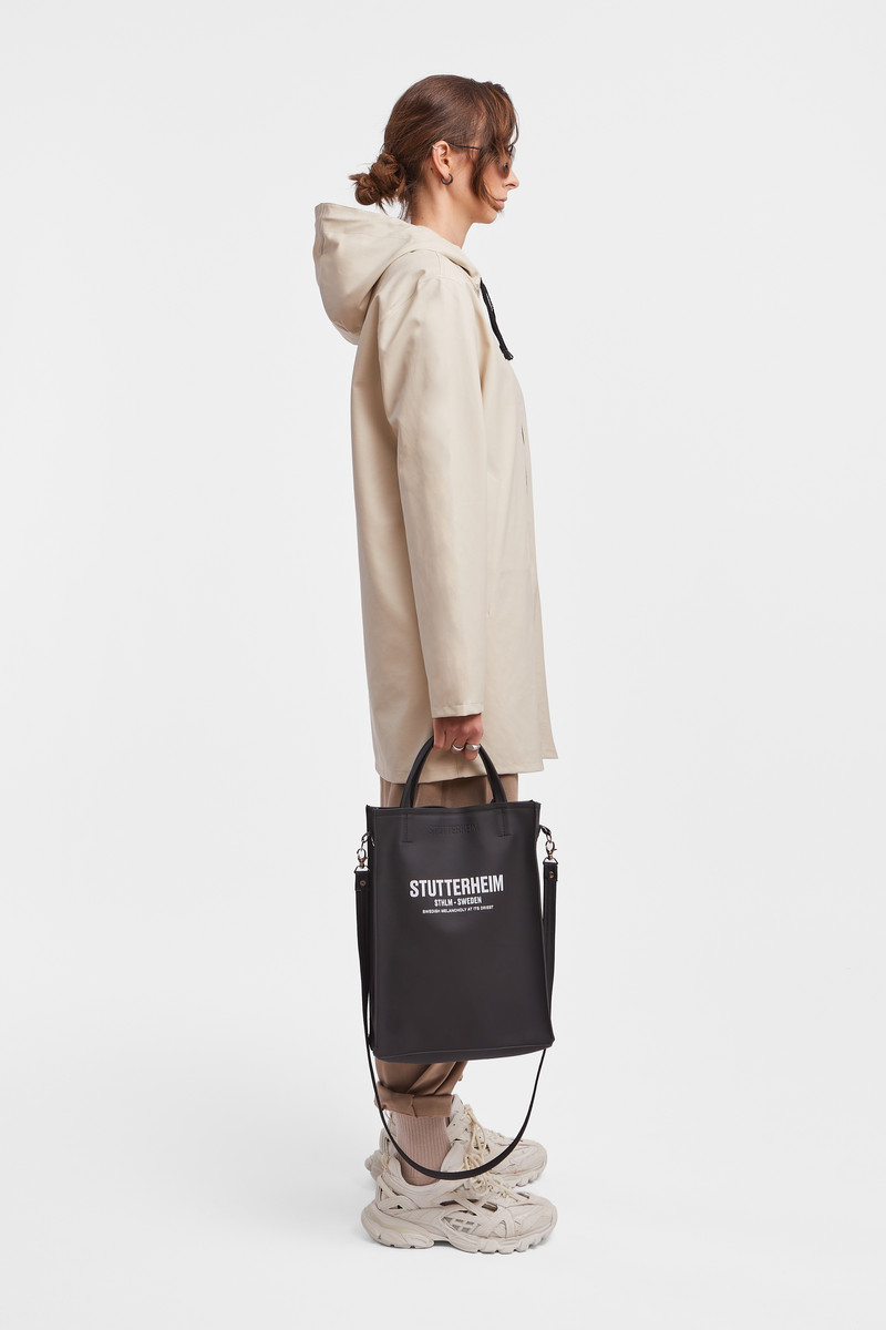 Stockholm Lightweight Zip Women Raincoat Oyster 3