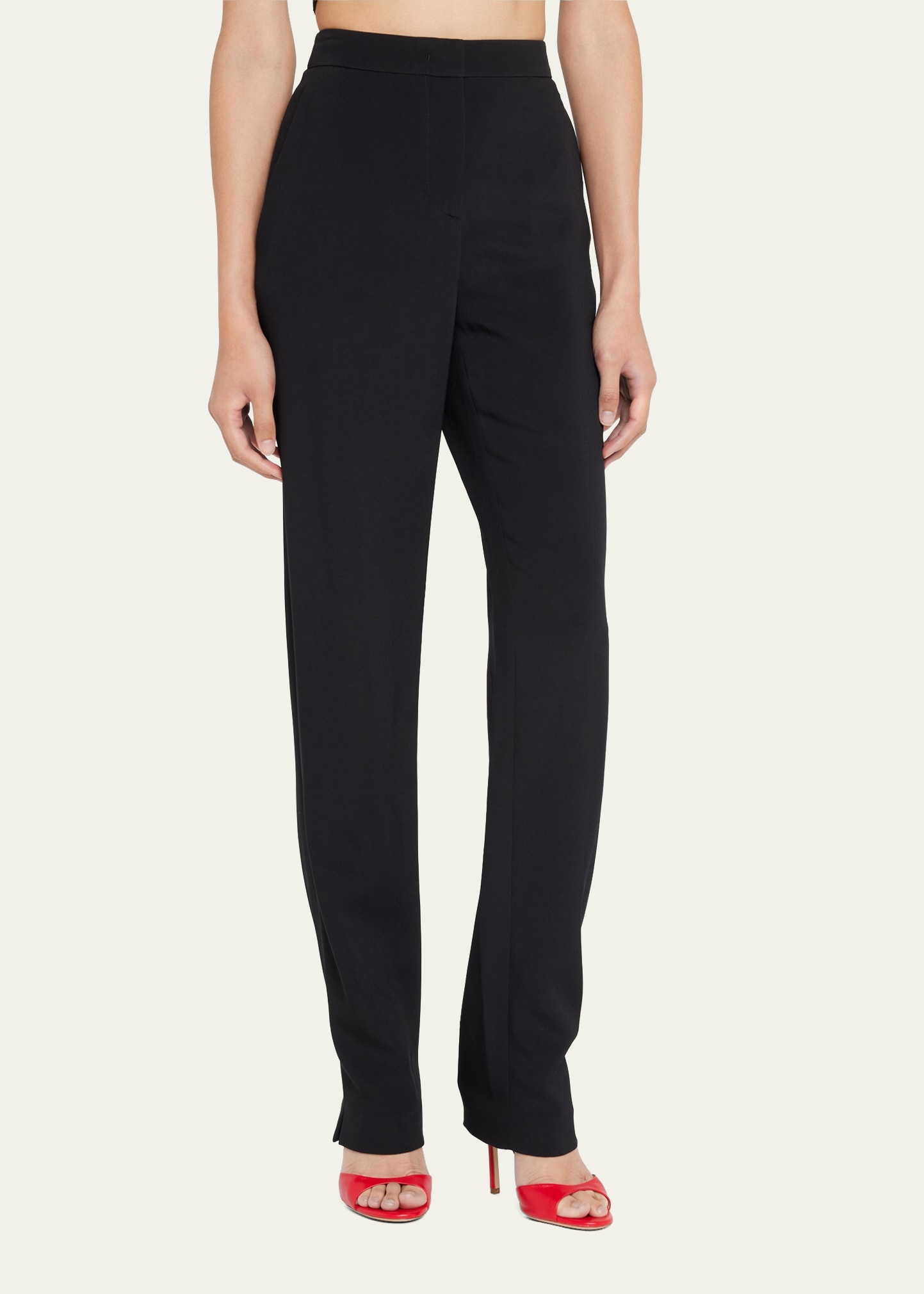 Cady Straight-Leg Trousers - 4